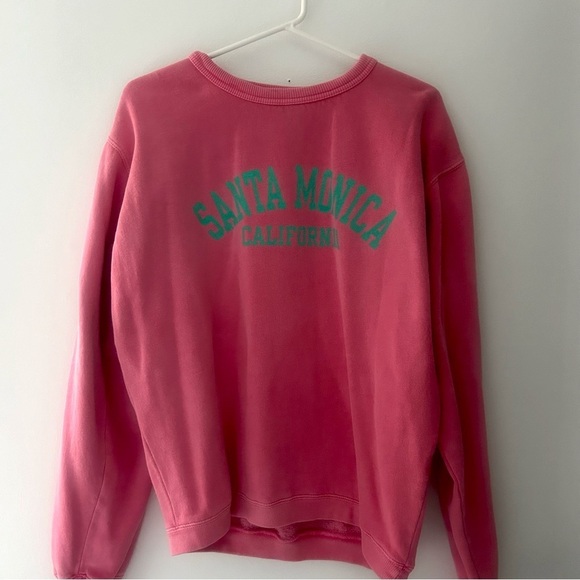 Austins Sweaters - FALL Austin’s Santa Monica California Pink Crewneck Sweater Size Small